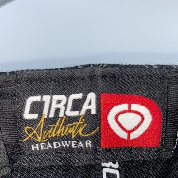 Circa Hat Men’s 7 3/8 Black Authentic Skull Drum Sticks Headwear Baseball Cap - Picture 10 of 14